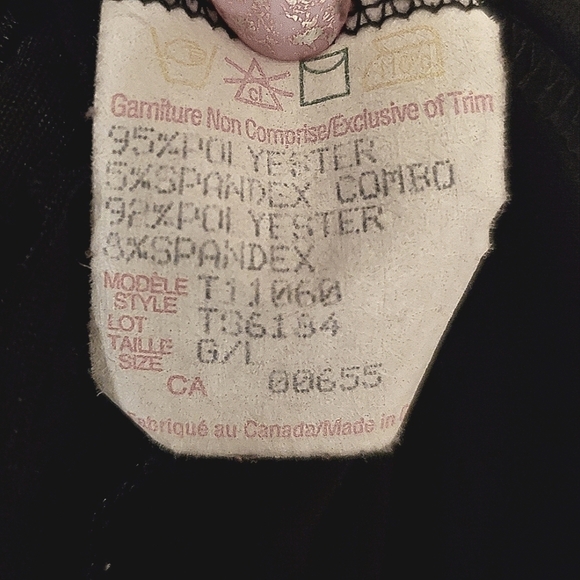 REITMANS Y2K FRINGE TANK TOP SLEEVELESS CASUAL STRETCH BLACK WOMENS LARGE - Picture 5 of 5